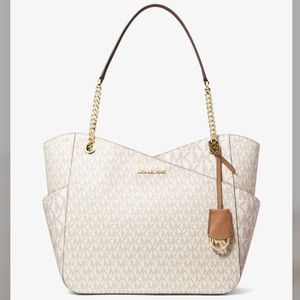 NEW! Michael Kors Jet Set Large Logo Shoulder Bag - Retails $558